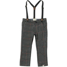  Black Chunk Houndstooth MARCUS Pants with Suspenders