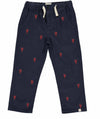 Lobster Embroidered Pants
