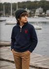 Embroidered Sherpa 1/4 Zip
