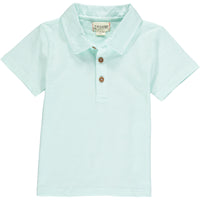 Aqua Stripe Polo