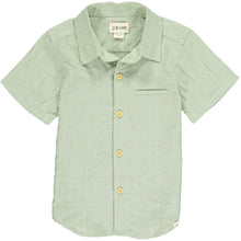  Mens Newport Woven Shirt mint grid