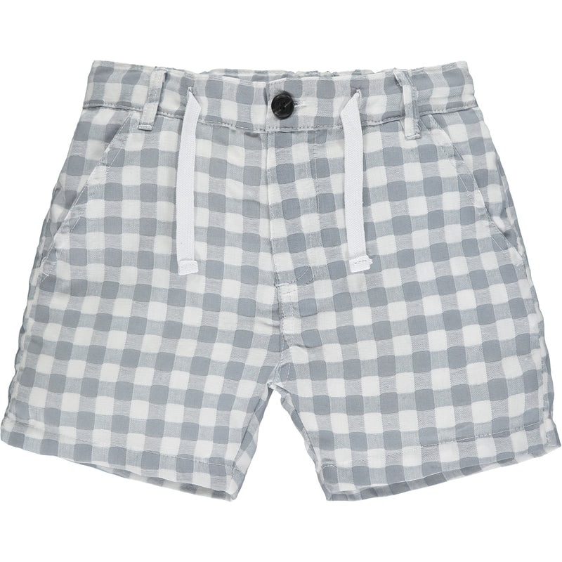 Grey/White Plaid Shorts
