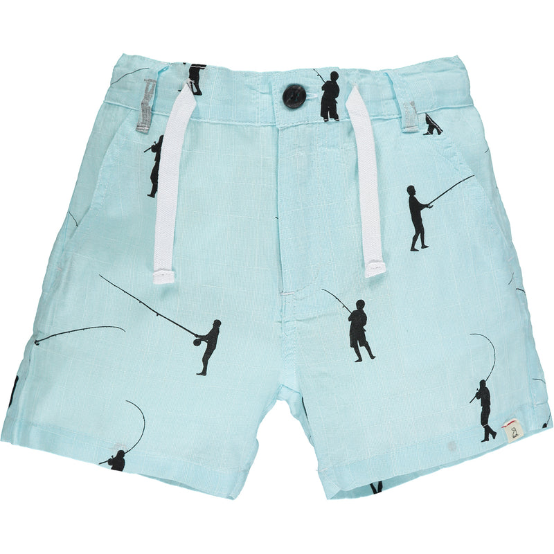 Blue w/ Charcoal fisherman print