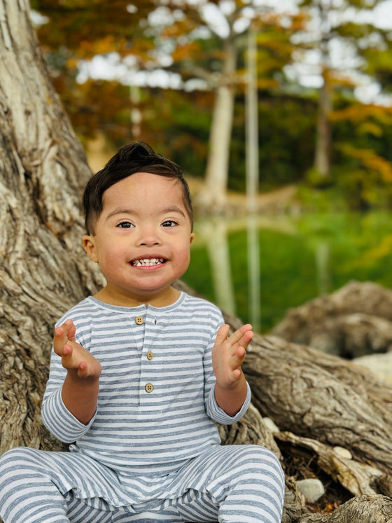 China/White Stripe MASON Romper