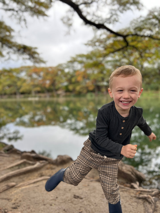 Brown Plaid CHARLIE Pants