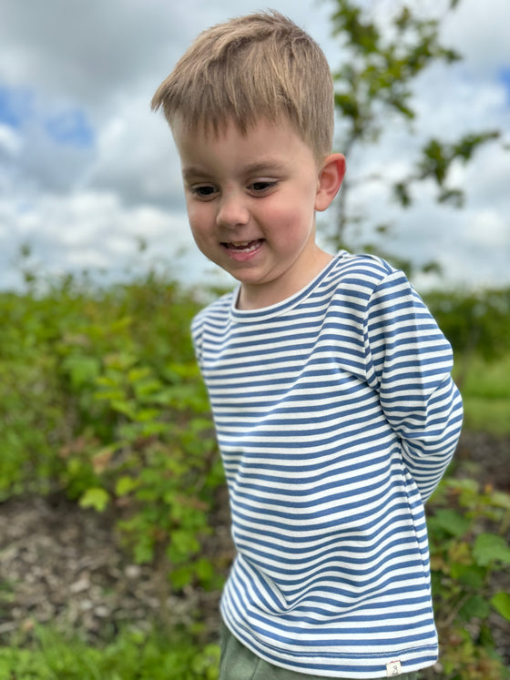 Royal/White Stripe TOBY Tee