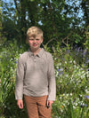 SPENCER Tan/White Polo