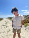 CREW Brown Gauze Shorts
