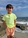 FRIGAT NEON ACID GREEN Stripe  Henley