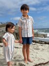 CHAMBRAY/ NEON STRIPE NEWPORT WOVEN SHIRT