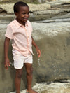 PEACH NEWPORT WOVEN SHIRT