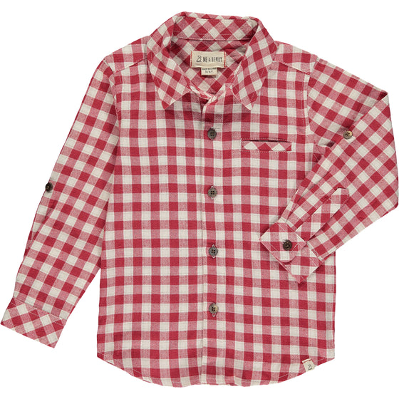 Mens Atwood Woven Shirt red/white plaid