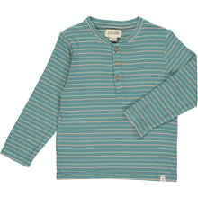 Blue ribbed  multi stripe
