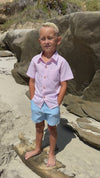 PINK SEERSUCKER NEWPORT WOVEN SHIRT