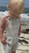 GALLEON CHAMBRAY/CREAM PLAID Woven Overalls