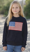 USA 250 Navy US Flag Sweater