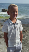 POLREATH CHAMBRAY Stripe Polo