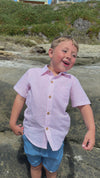 PINK/WHITE STRIPE NEWPORT WOVEN SHIRT