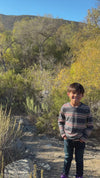 TOBY Grey/Rust Stripe Tee