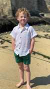 HUGO Green Twill Boys Shorts