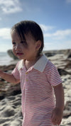 SALTASH THIN RED STRIPE POLO  Romper