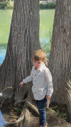 ATWOOD Blue/Cream Stripe Woven Shirt