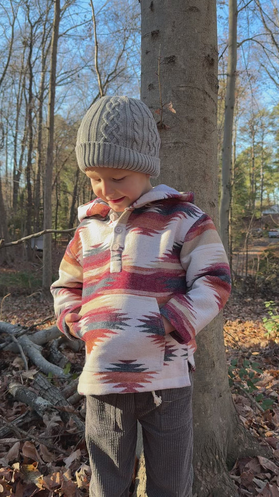 Burgundy AZTEC Rancho Jacket