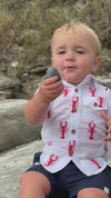 MAUI Red Lobster Print Shirt