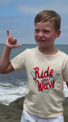 FALMOUTH RIDE THE WAVE Printed Tee