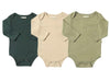 Tan/Green/Sage TELLICO Triple pack onesies/tees