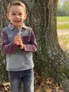 little, boy, got, hands, together, navy, grey, stripe, striped, stripes, button,     buttons, collar, pocket,  charcoal, jeans, smart, henry,    