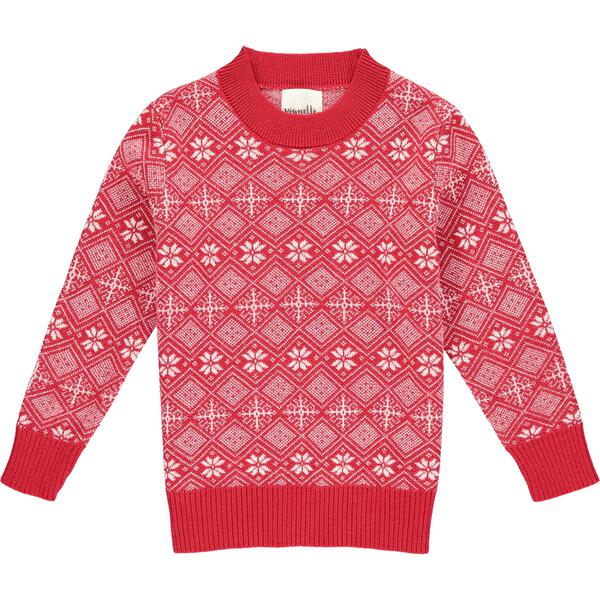 Red, white, fairisle, sweater, jumper, Christmas, holiday, winter, warm, Henry.