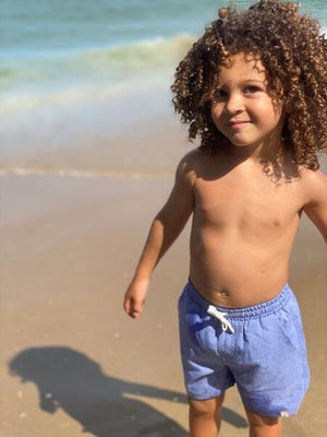 Heathered, blue, swim, short, shorts, beach, holiday, spring, summer, Henry.