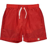 Red, vibrant, swim shorts, short, spring, summer, beach, holiday, pockets, Henry.