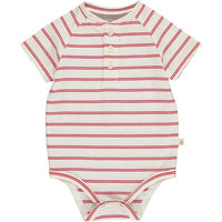 Red, stripe, striped, raglan, henley, onesie, baby, spring, summer, buttoned, Henry.