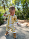 Mustard Stripe Romper