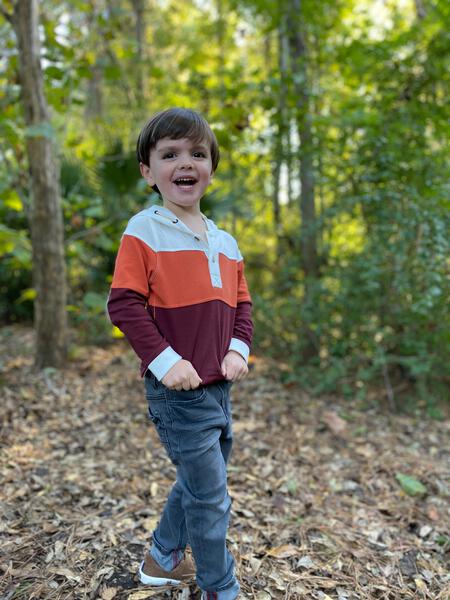 Tri colour Rust burgundy cream hooded rugby
