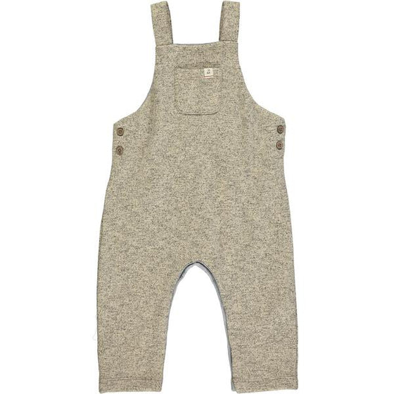 Beige speck jersey overalls