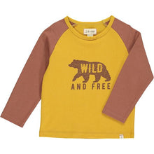  Mustard with Wild Bear Printed Tee