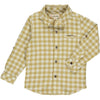 Gold/White Plaid Shirt