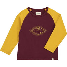  Burgundy Mountain Printed Tee