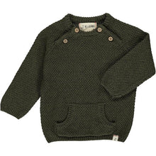  Green baby sweater