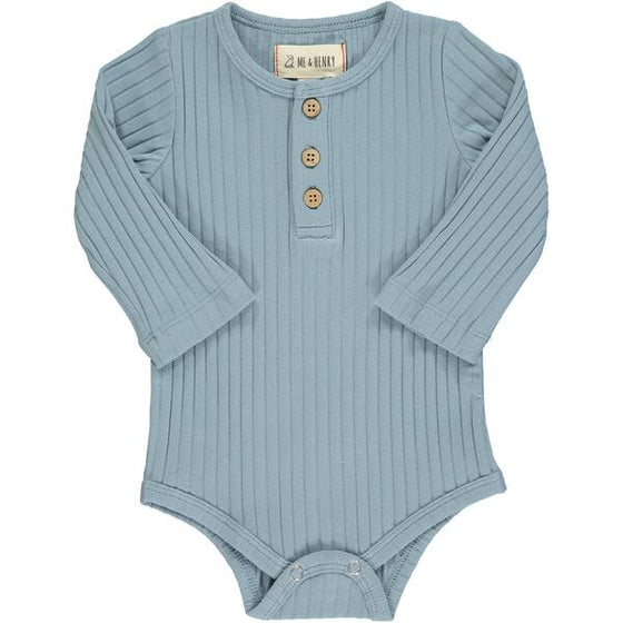 Slate rib onesie