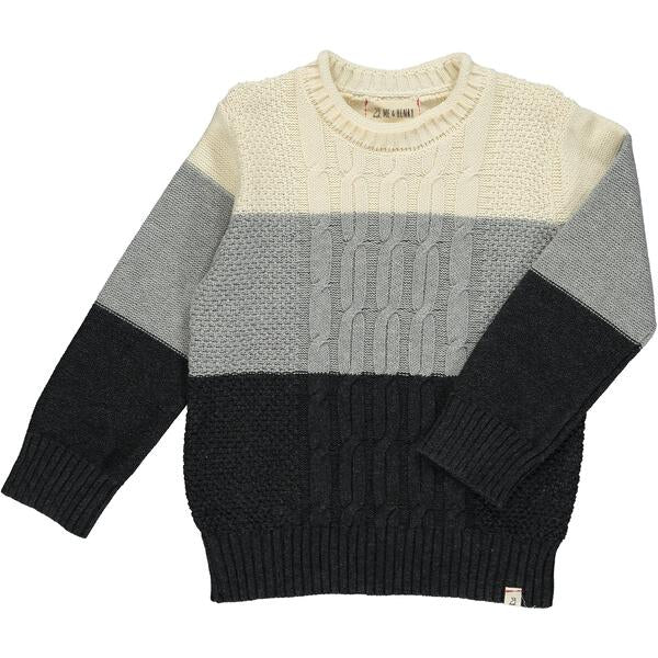 Grey/Cream Chunky Sweater