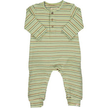  Olive with multi stripe rib romper