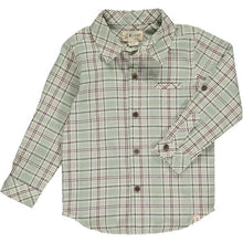  Green Plaid with Navy Stripe Shirt