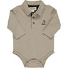 Tan polo onesie