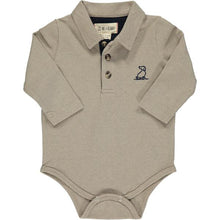  Tan polo onesie