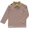 Brown Stripe Polo