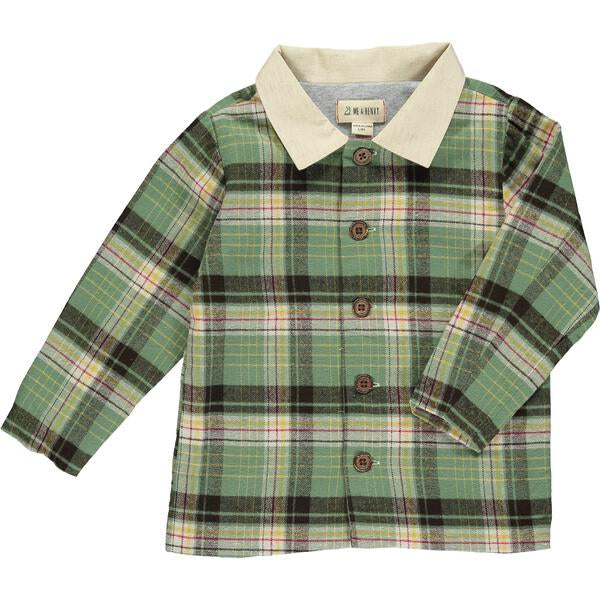 Green/Brown Plaid Lumberjack Shirt